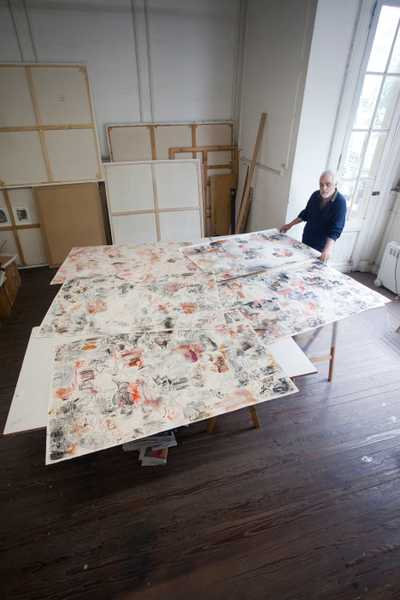 Large, mixed-media works produced in October