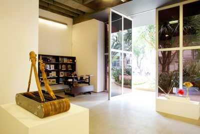 The reception area in the ground floor gallery