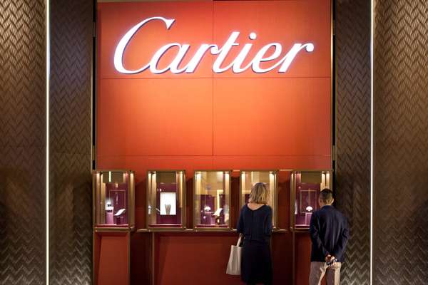 The Cartier watch display at SIHH