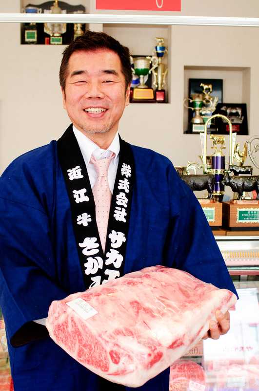 Yoshinobu Niiho, owner of Sakaeya butchers 