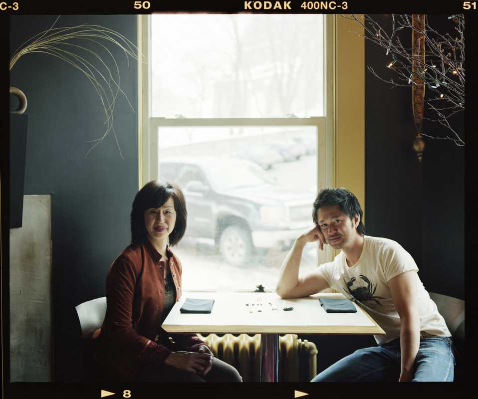 Chef Tak Ishiwata and mother Fumiko Ishiwata at Basho