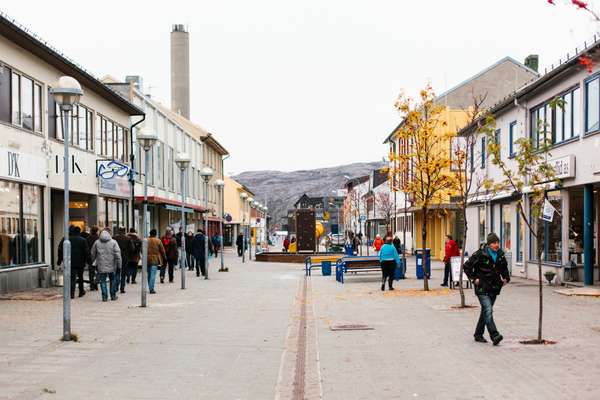 Central Kirkenes pedestrian zone