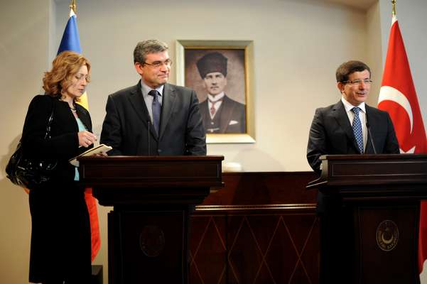 Morning press conference with the Romanian minister of foreign affairs