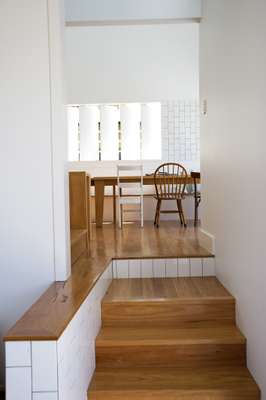 Hoop pine floors were laid to match the existing cottage 