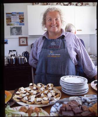 Hattie Kilmartin, UK-born co-owner of Bluff Cove Farm & Lagoon, a sheep and cattle farm – and a penguin tourist spot