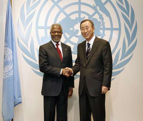 Kofi Annan and Ban Ki-moon