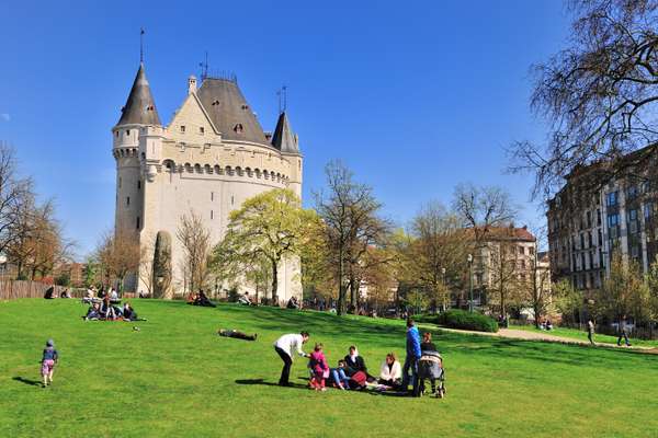 Enjoying blue skies at Hallepoort park