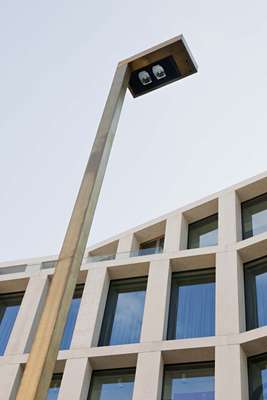 Streetlight in the revamped Maria-Theresien-Strasse