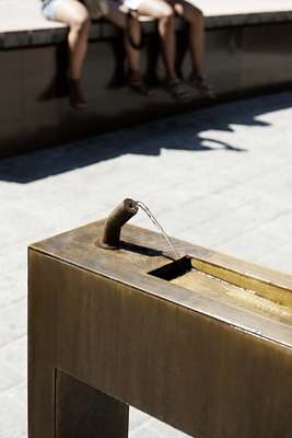 Fountain, part of the Maria-Theresien-Strasse redesign in Innsbruck