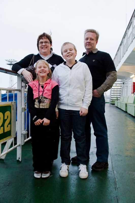 The Pärhä family on deck
