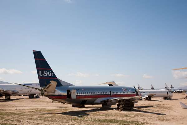 Airliner in the process of being dismantled