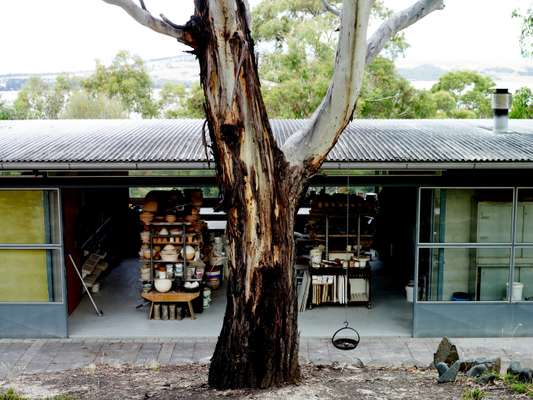 Richardson’s pottery workshop in Sanford