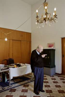 George Kassab, long-time resident and keeper of the Ibrahim Sursock estate, in one of the Sursock villas