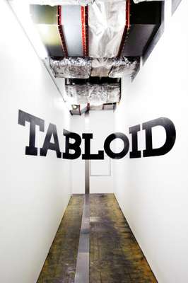 Wall graphics at Tabloid by mural artists Kabutos