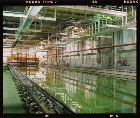 A testing tank at the Institute for Ocean Technology