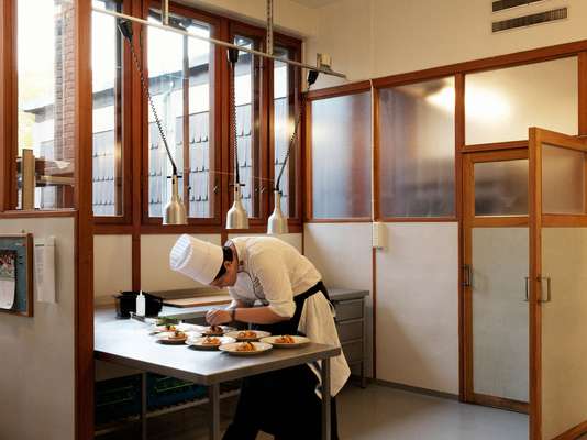 Ambassador's chef preparing lunch