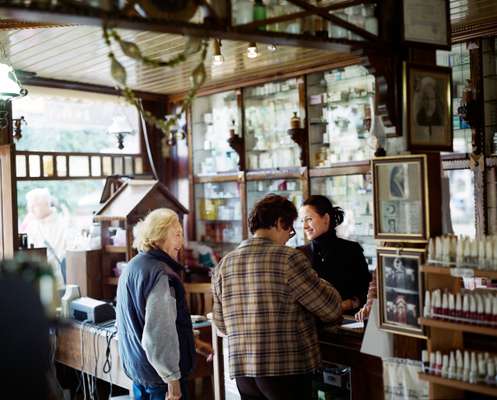 Pharmacy in Buyukada main square