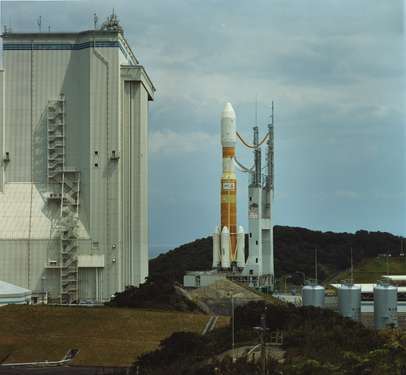 Rocket carrying Korean satellite being prepared for launch 