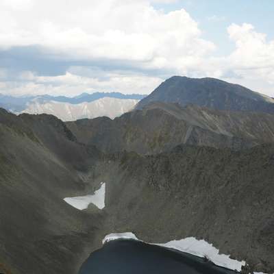 Mountain lake in central Kamchatka