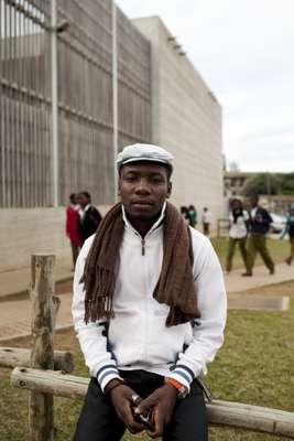 A local man outside the Dutch embassy