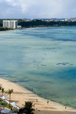 A beach on Guam’s west coast