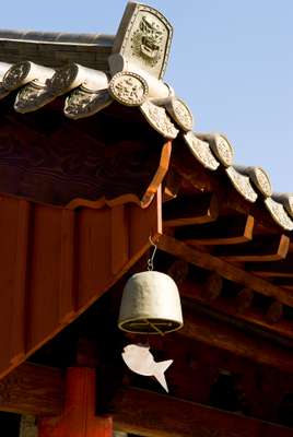 Lee’s shrine to his mentor; he made the roof tiles