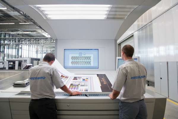 Technicians at Heidelberg, Germany