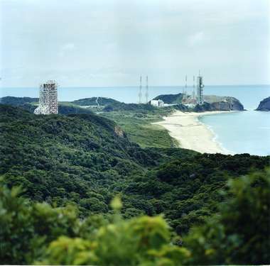 Yoshinobu launch complex from Rocket Hill observatory  