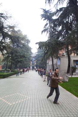 Tai chi at Chengdu’s railway ministry