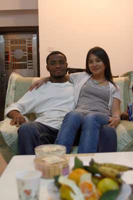 Assiongbon Kanokoe, from Togo, and his new girlfriend