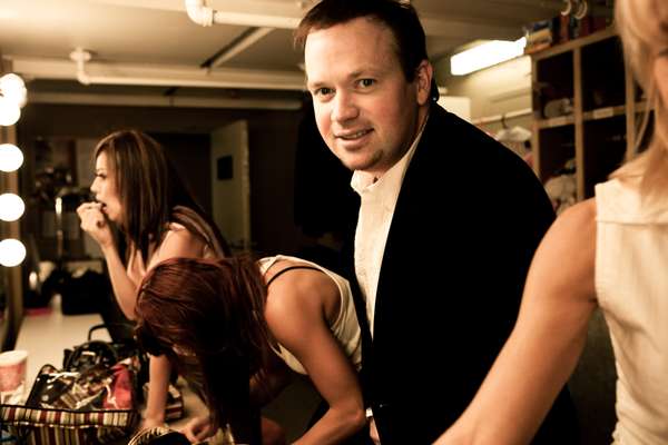 Magician Nathan Burton in dressing room at The Flamingo, Las Vegas