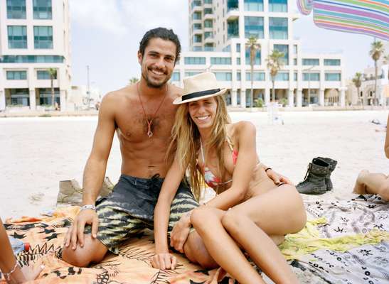 Maor, 25 and Maya, 24, on Banana Beach