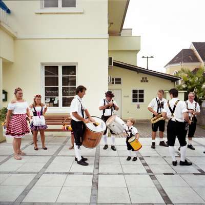 Preparing for the festival parade