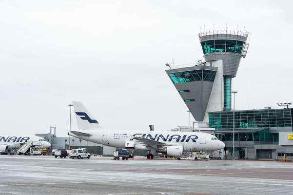 Finnair Airbus A319 at Helsinki Airport