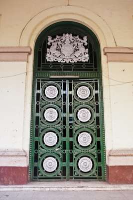 Door to former lower court building