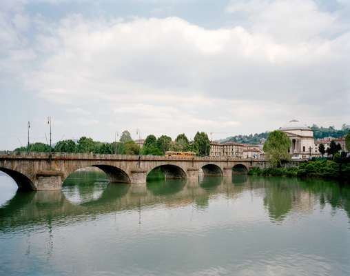 Vittorio Emanuele bridge over the river Po