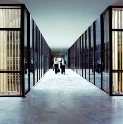 A bridge connecting the palace and main annex