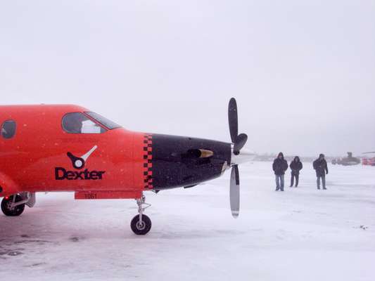 On the tarmac at Bykovo Airport