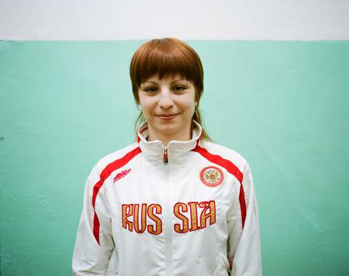 Natalya, a wushu (Chinese martial arts) champion and coach, Blagoveshchensk