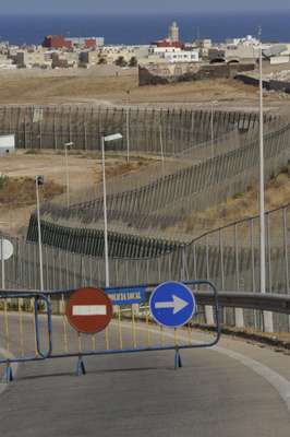 Melilla’s six metre-high, 11km-long border fence