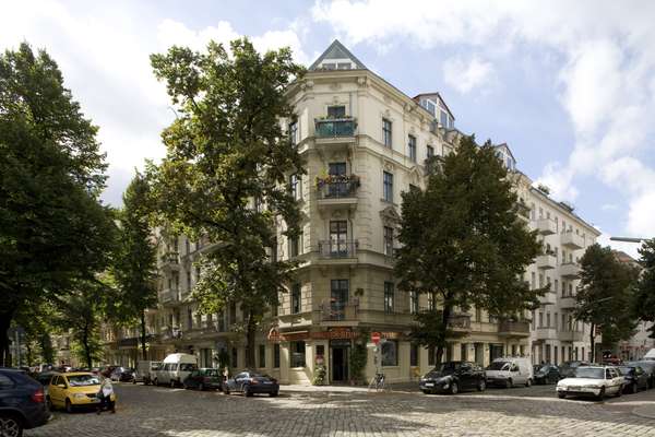 Pre-war architecture and cobblestone streets 