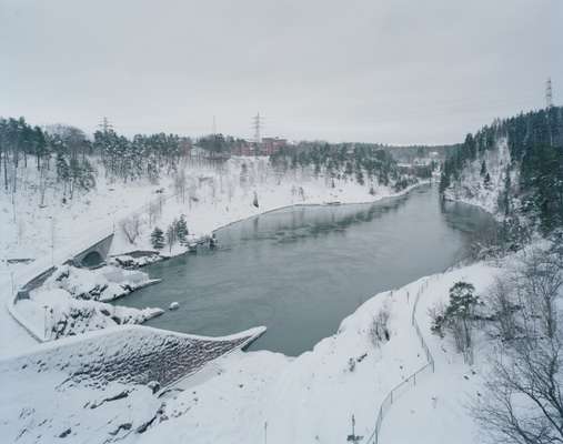 View from bridge over river Göta