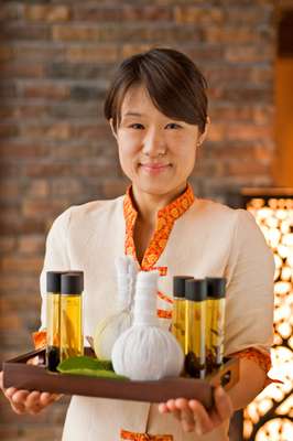 Ryoko Ado, from the hotel’s Asian Herb Association spa