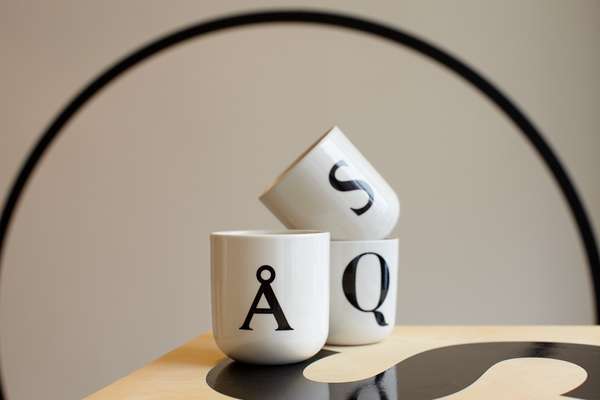 Mugs designed by e-Types for its pop-up shop, Playtype