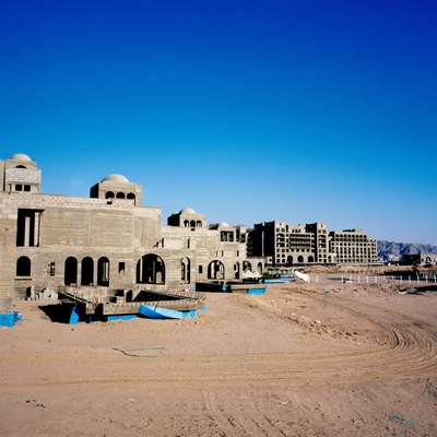 Villas under construction at the Saraya project