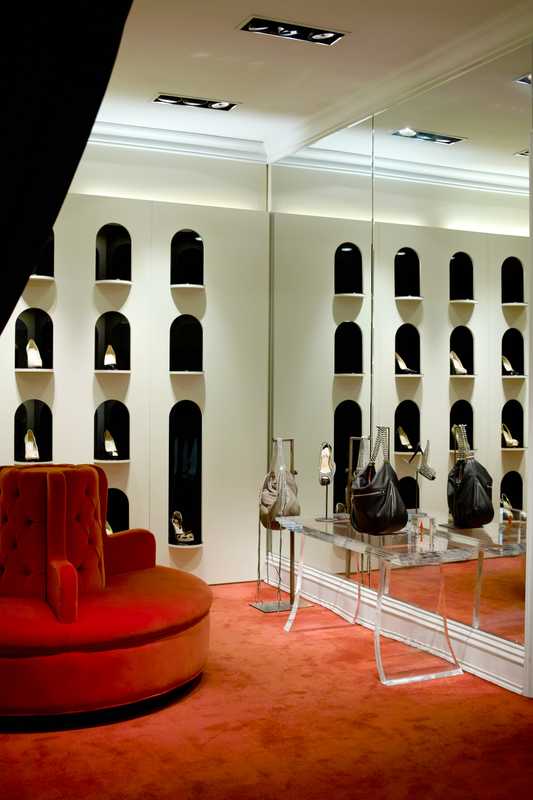 Christian Louboutin shoe section at Cheongdam women’s store 