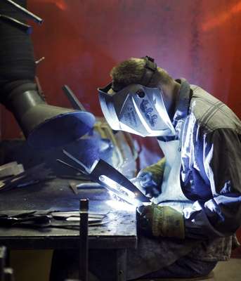 Welding a tree spade