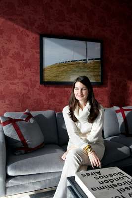 Megan Young, who designed the interior of local resident Nathanial Salter’s apartment