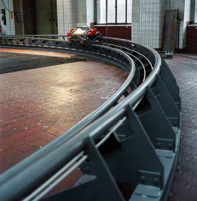 Test model on the track 
