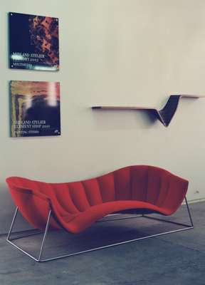 Jon Goulder’s Calypso lounger and Form wall shelf